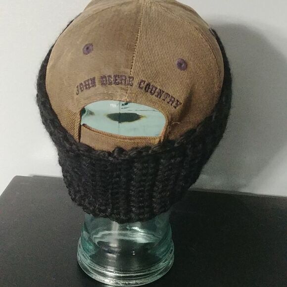 Just in! Handmade Crocheted Contoured Unisex Headband/Earwarmer Black - Picture 4 of 5